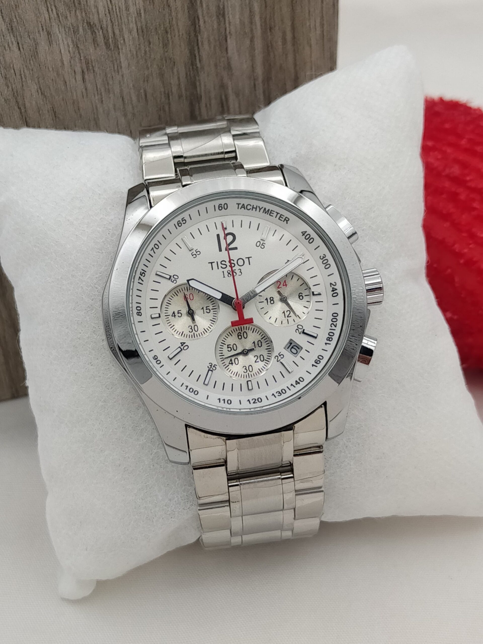 Tissot Chronograph Working ( Silver Chain With Silver Dial ) - Buy 100 ...